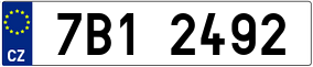 Trailer License Plate